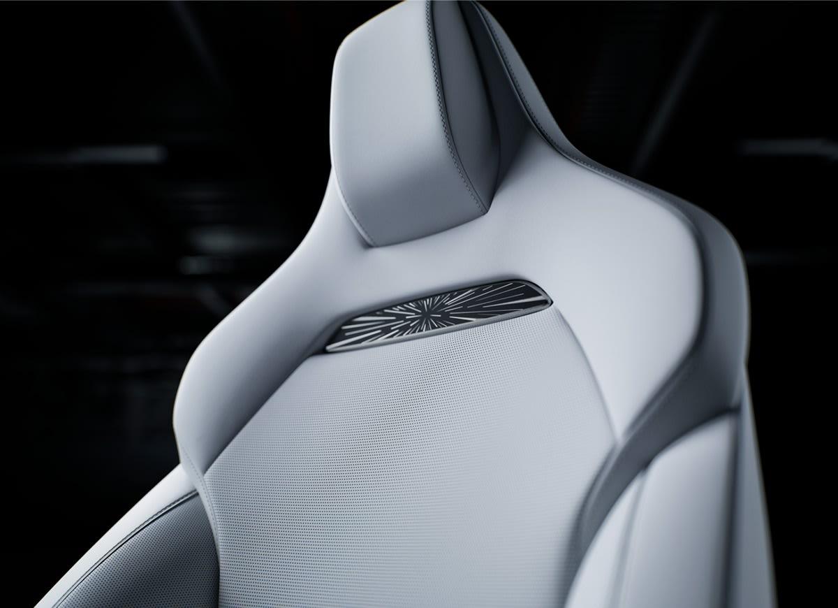 Tesla Model 3 Performance sport seat detail