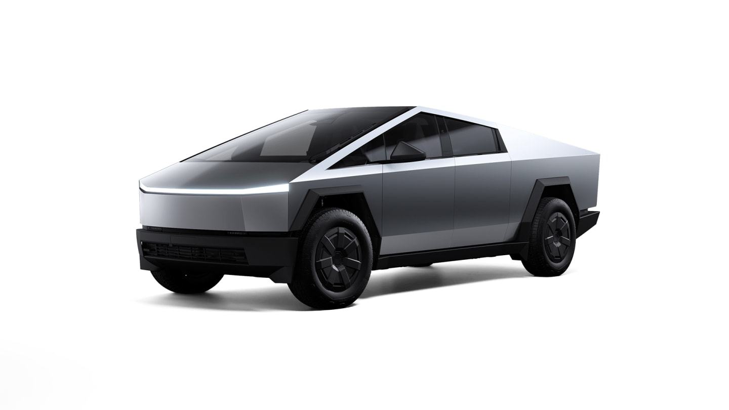 2025 Cybertruck All-Wheel Drive STAINLESS — front34