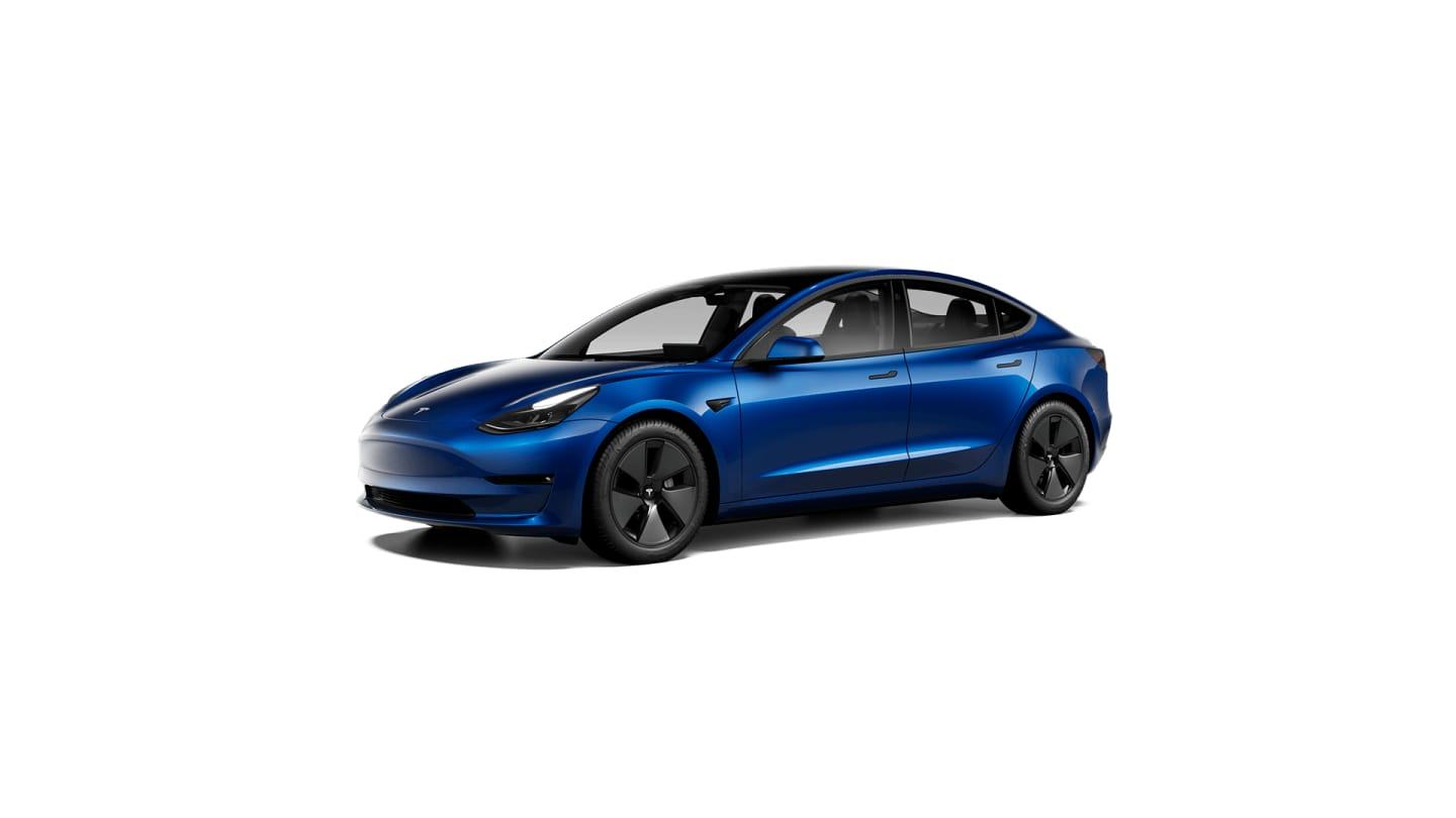 2023 Long Range All-Wheel Drive BLUE — front34