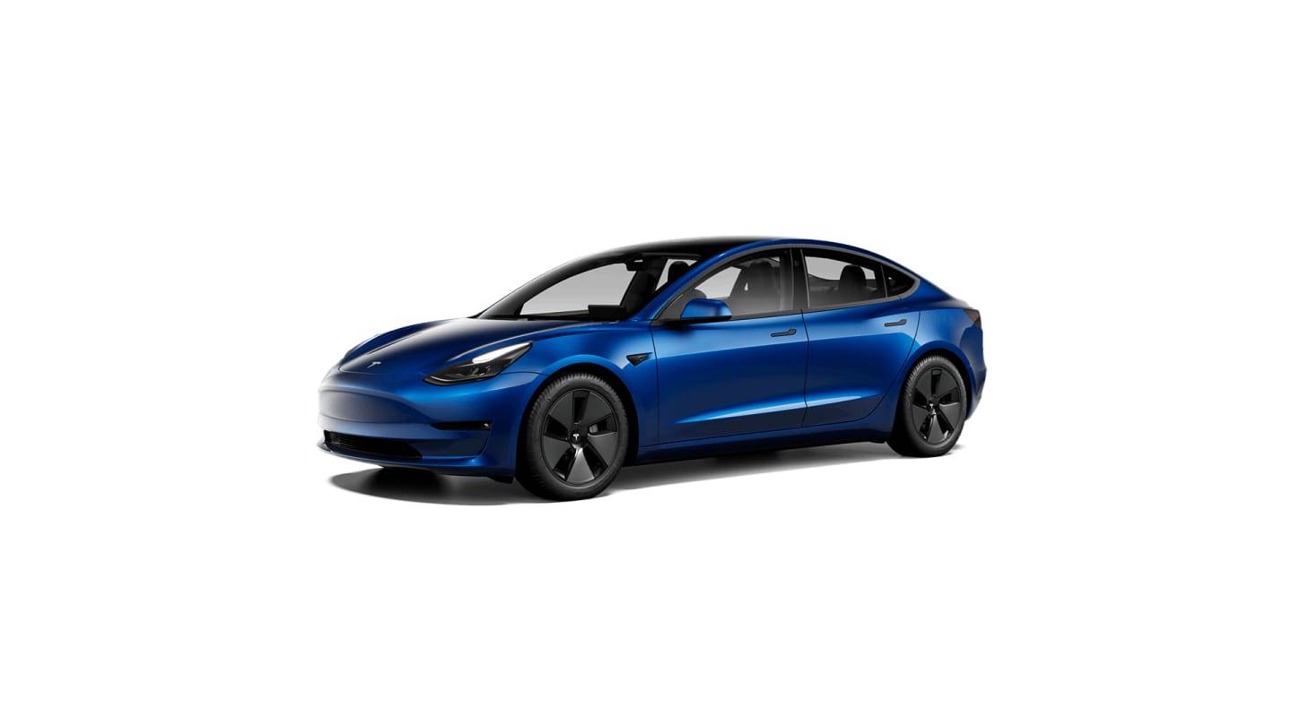 2023 Long Range All-Wheel Drive BLUE — stud 3qtr