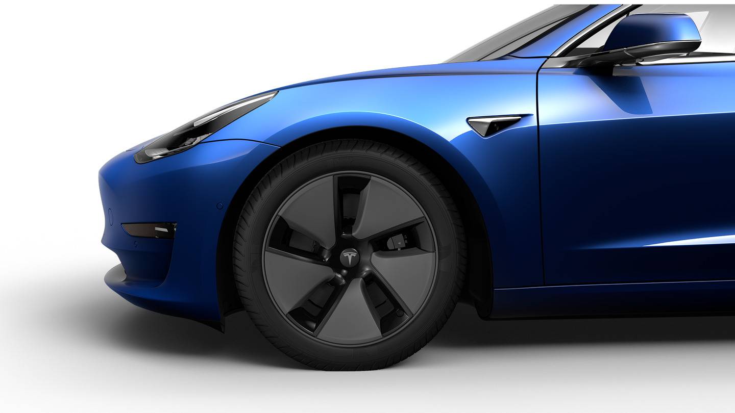 2023 Long Range All-Wheel Drive BLUE — stud wheel