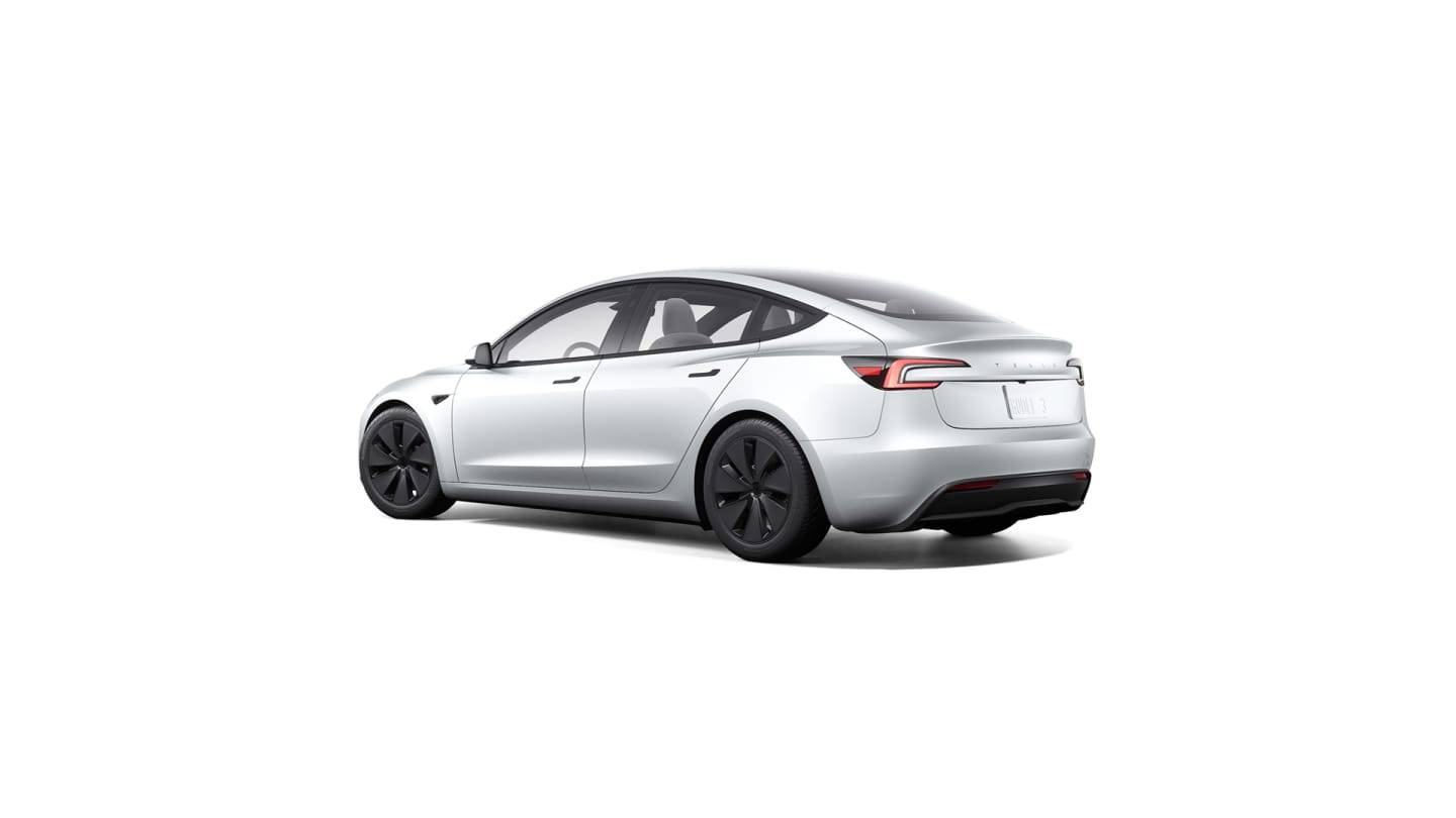 2024 Model 3 Rear-Wheel Drive WHITE — rear34