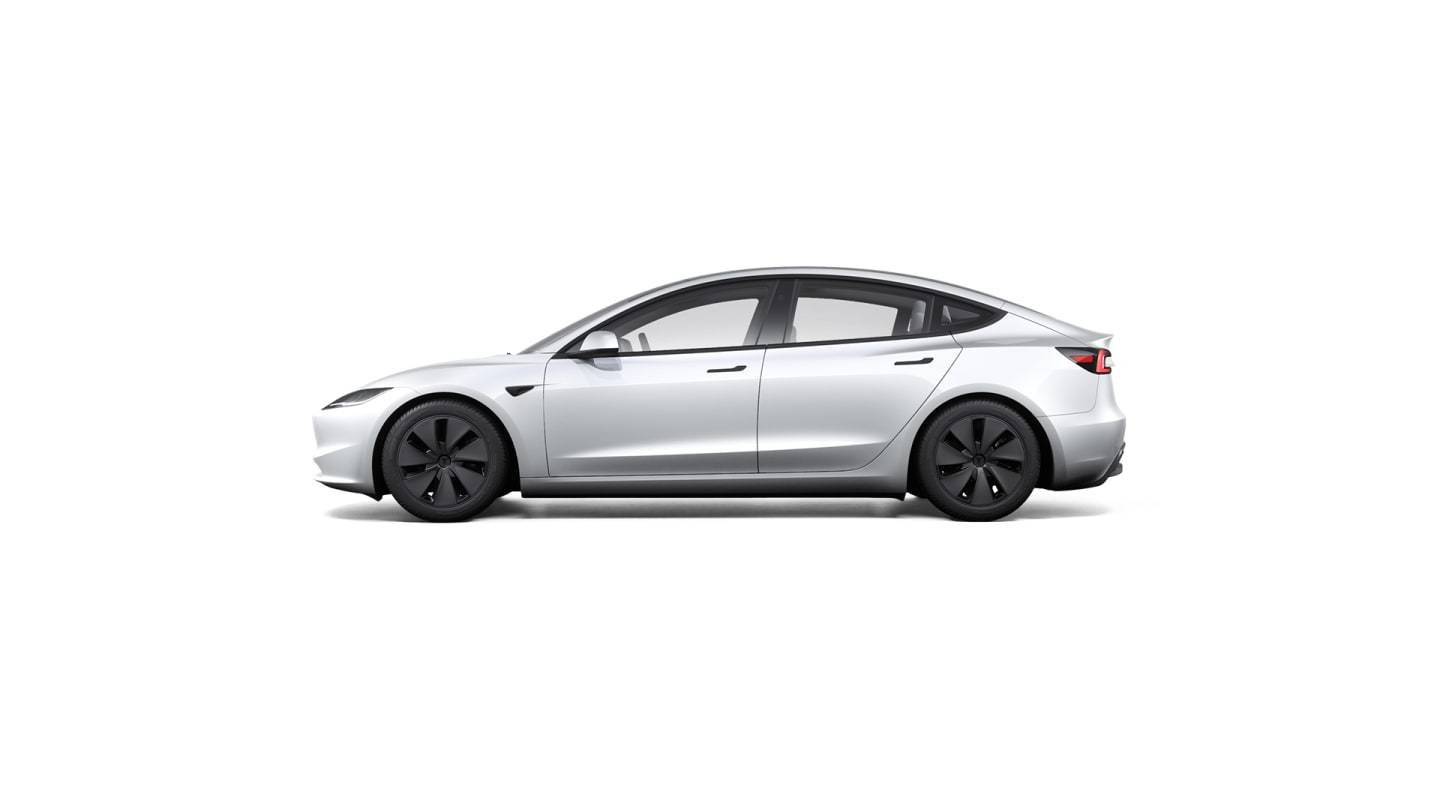 2024 Model 3 Rear-Wheel Drive WHITE — side