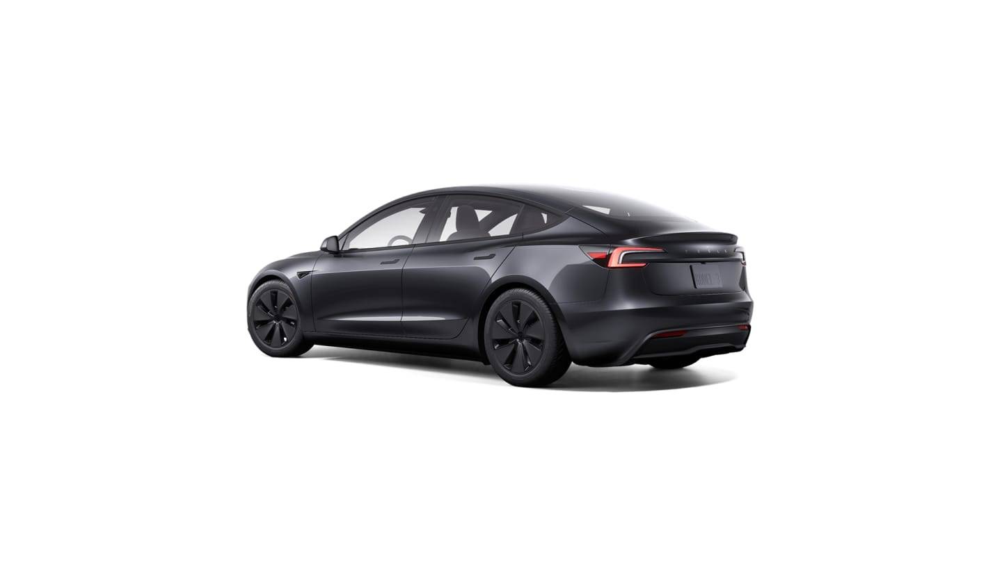 2025 Model 3 Long Range Rear-Wheel Drive GREY — stud rear