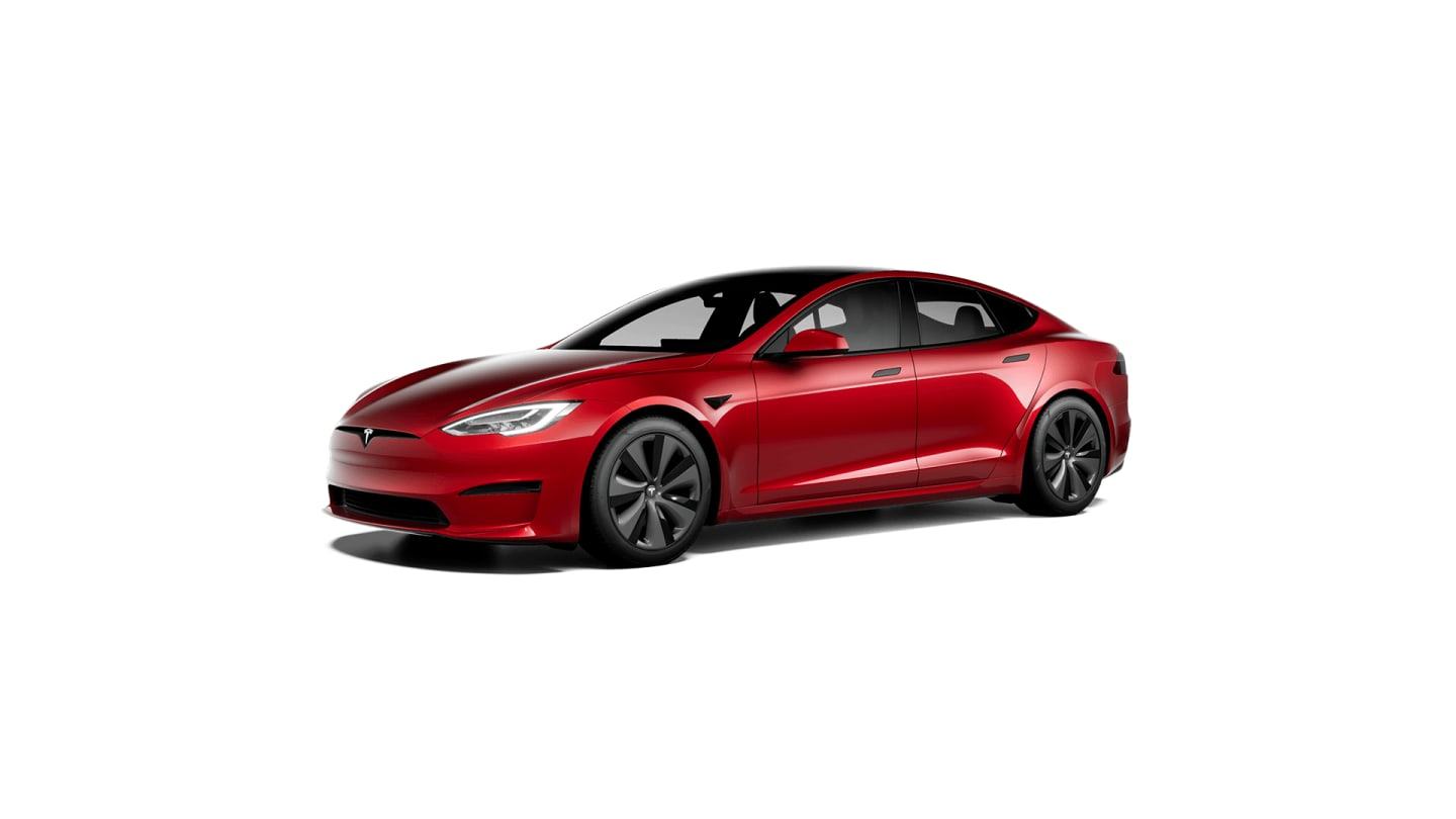 2021 Model S Long Range RED — front34