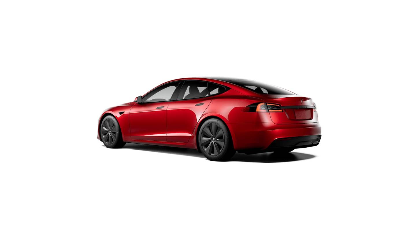 2021 Model S Long Range RED — rear34