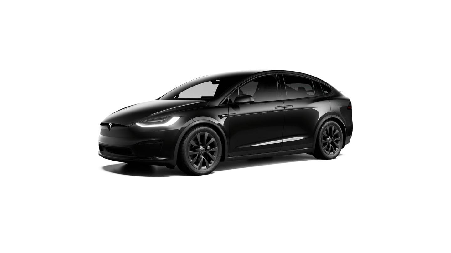 2019 Model X Standard Range BLACK — stud 3qtr