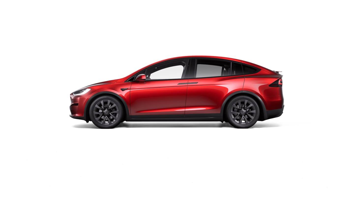 2023 Model X All-Wheel Drive RED — side