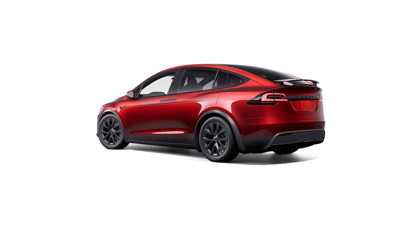 2023 Model X All-Wheel Drive RED — stud rear