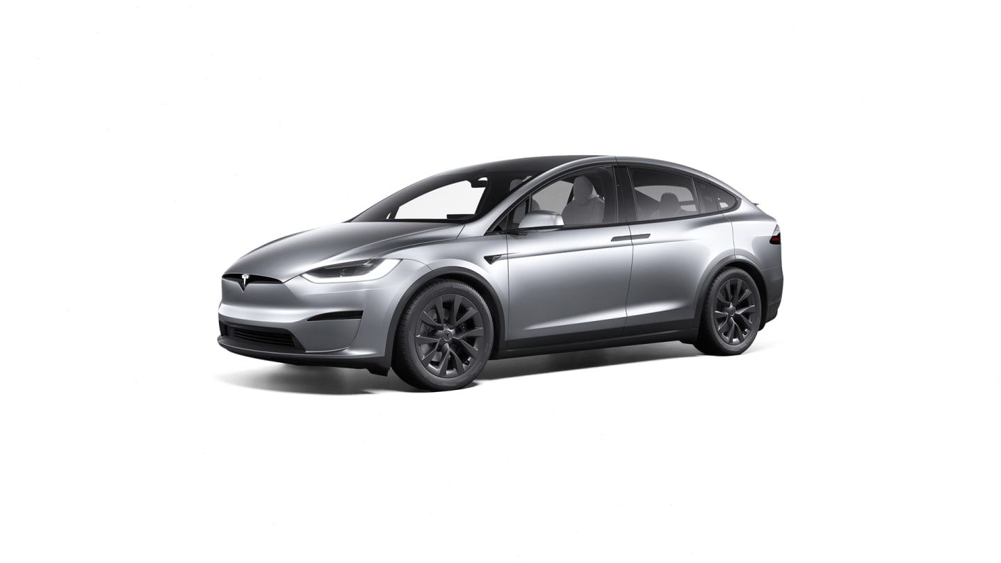 2025 Model X All-Wheel Drive SILVER — front34