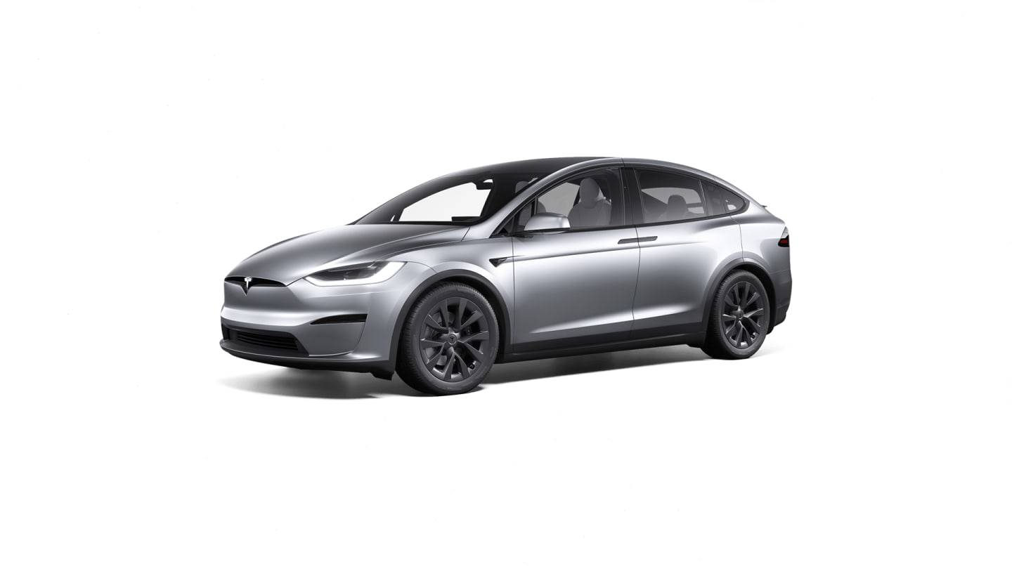 2025 Model X All-Wheel Drive SILVER — front34