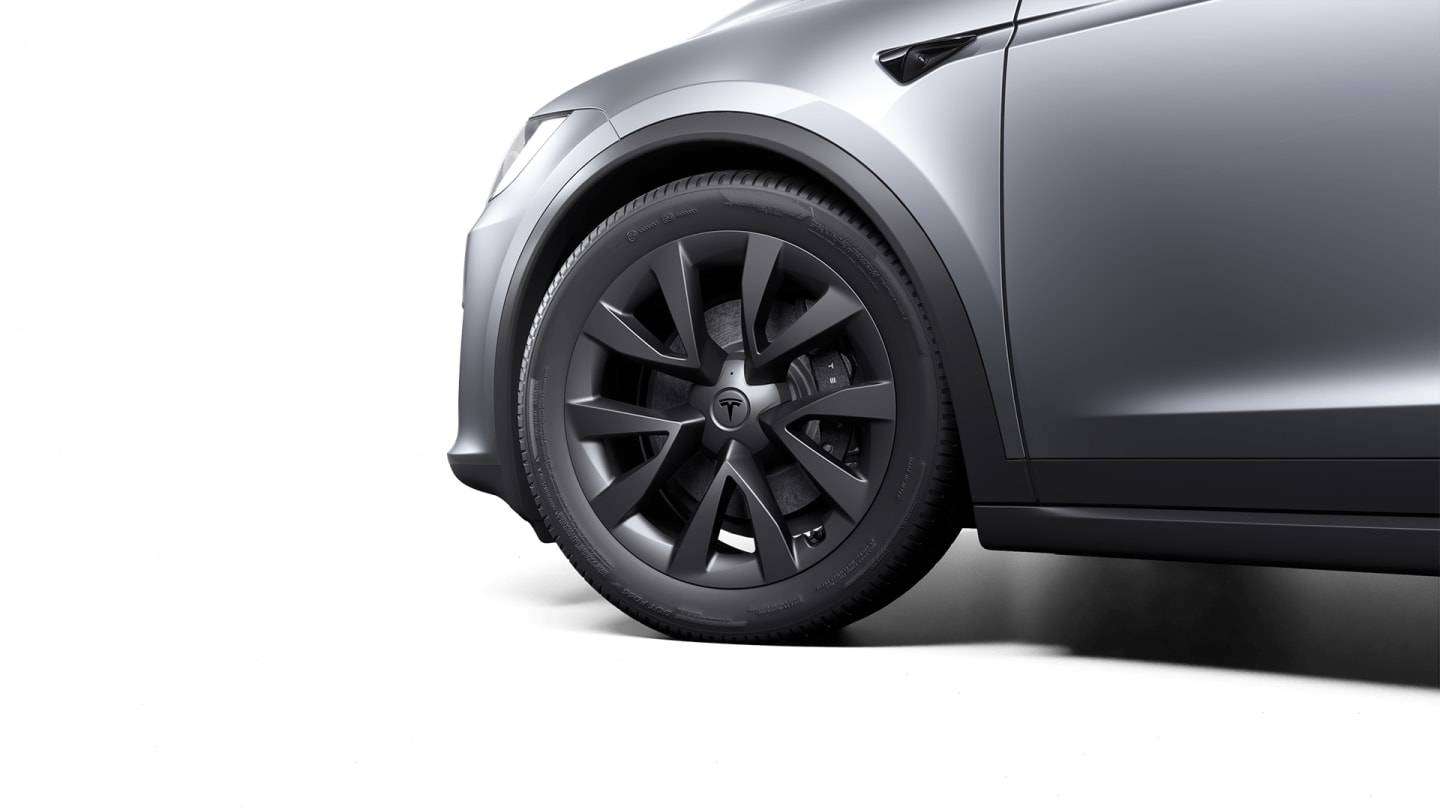2025 Model X All-Wheel Drive SILVER — rimcloseup