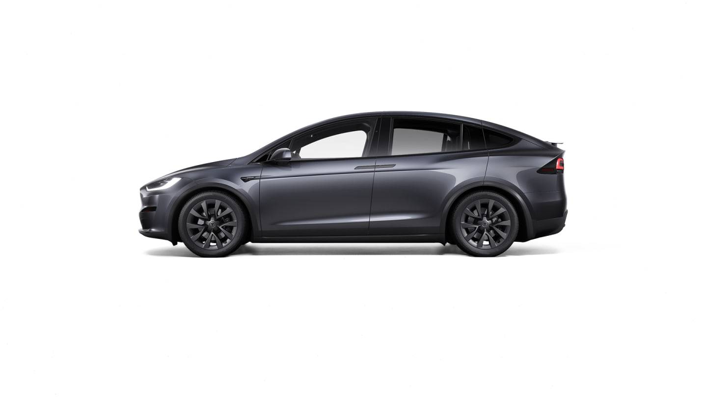 2025 Model X All-Wheel Drive GREY — side
