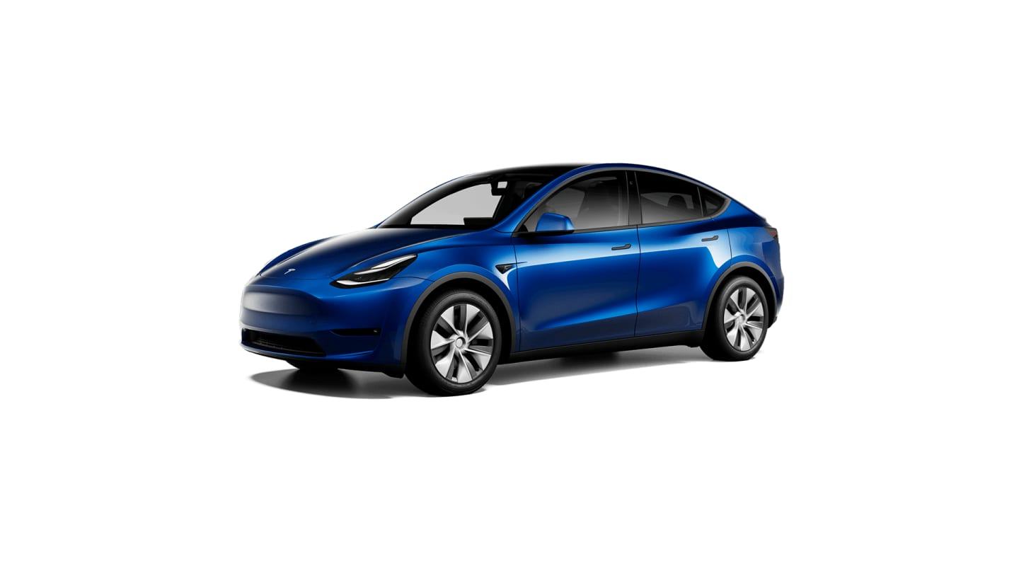 2021 Standard Range Rear-Wheel Drive BLUE — front34