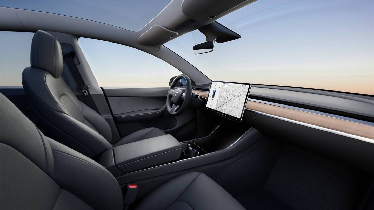 2021 Standard Range Rear-Wheel Drive BLUE — stud interior