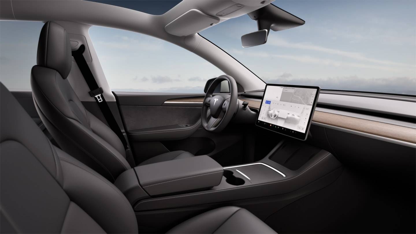 2023 Model Y All-Wheel Drive WHITE — interior