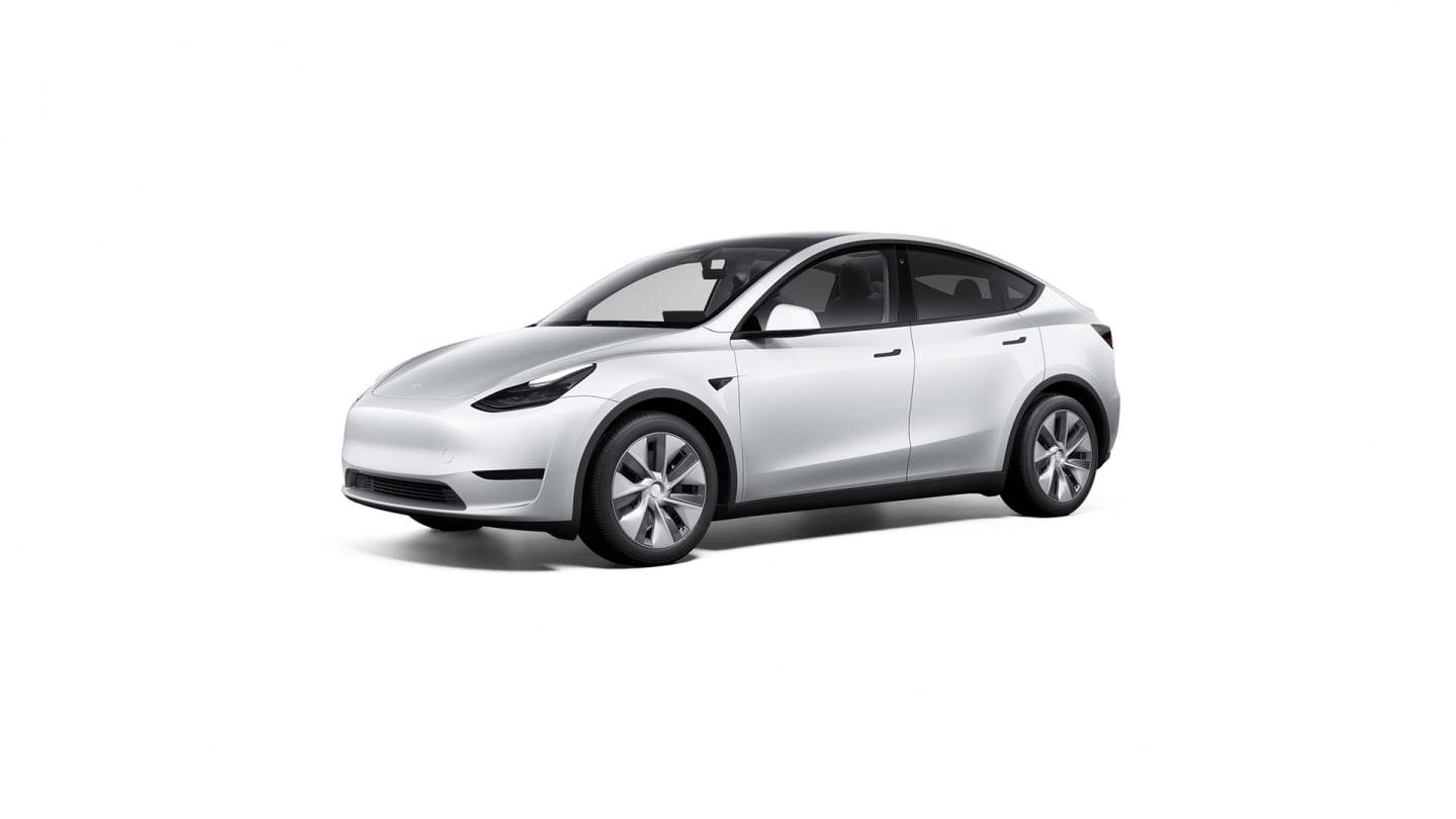 2024 Model Y Rear-Wheel Drive WHITE — front34