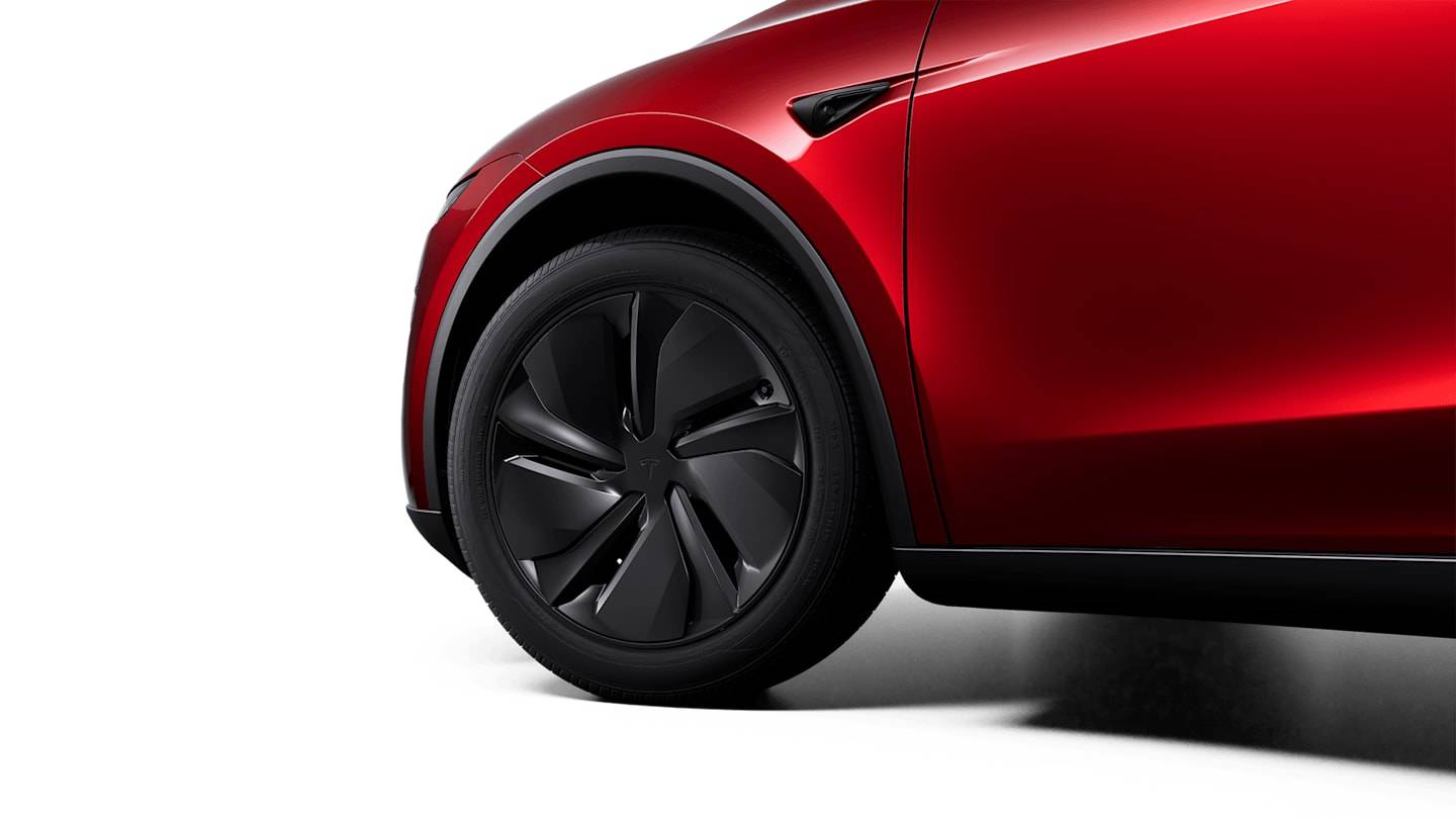 2026 Long Range Rear-Wheel Drive RED — rimcloseup