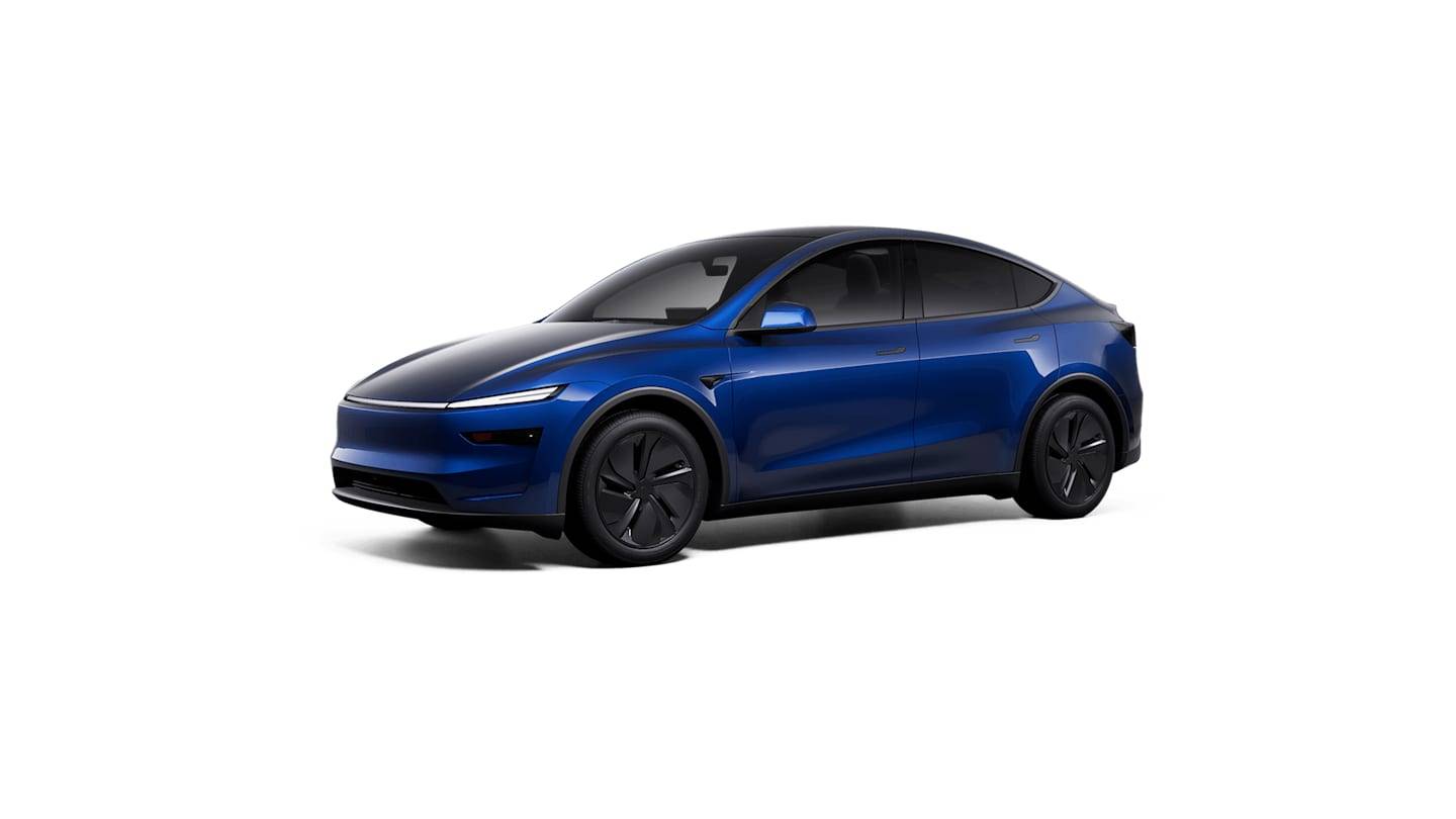 2026 Long Range Rear-Wheel Drive BLUE — stud 3qtr